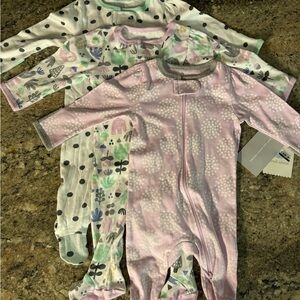 Cloud Island 3 pack onesies for girls